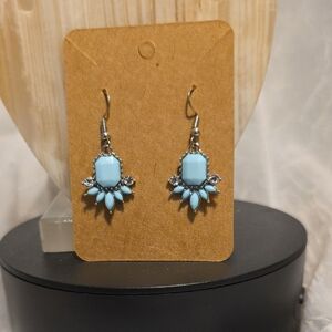 Elegant Blue Dangle Earrings